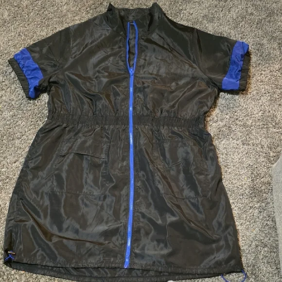 Fashion to Figure Black and Blue Utility Dress - Picture 2 of 3